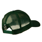 Cotton Brush Mesh Trucker Cap