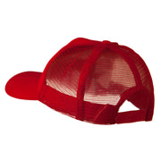 Cotton Brush Mesh Trucker Cap