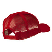 Cotton Brush Mesh Trucker Cap