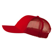 Cotton Brush Mesh Trucker Cap