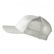 Cotton Brush Mesh Trucker Cap