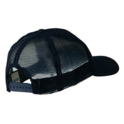 Cotton Brush Mesh Trucker Cap