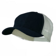 Cotton Brush Mesh Trucker Cap