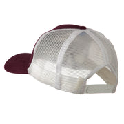 Cotton Brush Mesh Trucker Cap