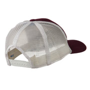 Cotton Brush Mesh Trucker Cap