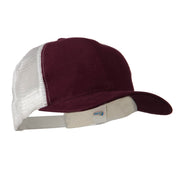 Cotton Brush Mesh Trucker Cap