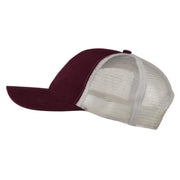 Cotton Brush Mesh Trucker Cap