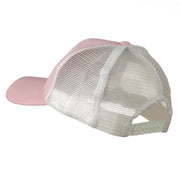 Cotton Brush Mesh Trucker Cap