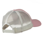 Cotton Brush Mesh Trucker Cap