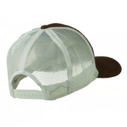 Cotton Brush Mesh Trucker Cap