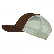 Cotton Brush Mesh Trucker Cap