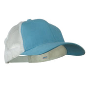 Cotton Brush Mesh Trucker Cap