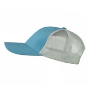 Cotton Brush Mesh Trucker Cap