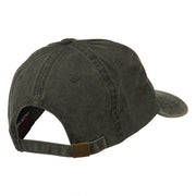 California with Bear Embroidered Washed Cap