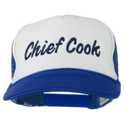 Chief Cook Embroidered Foam Mesh Cap