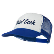 Chief Cook Embroidered Foam Mesh Cap