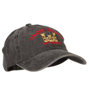 Combat Engineer Veteran Embroidered Washed Cotton Twill Cap