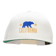 The California Bear Embroidered Wool Blend Prostyle Snapback