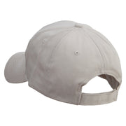 Angry Bull Head Embroidered Low Profile Organic Cotton Cap - Khaki OSFM