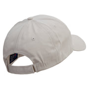 Angry Bull Head Embroidered Low Profile Organic Cotton Cap - Khaki OSFM