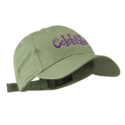 Celebrate Wording Embroidered Cap