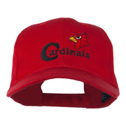 Cardinals with Bird Head Embroidered Cap