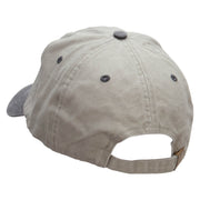 Ninja Gamer Embroidered Pigment Dyed Wash Cap - Beige-Black OSFM