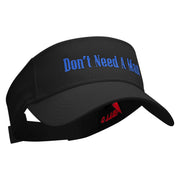 Don't Need A Man Embroidered Cotton Twill Sun Visor