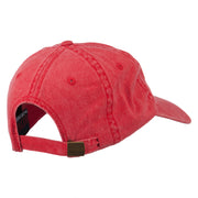 California with Bear Embroidered Washed Cap