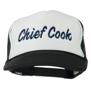 Chief Cook Embroidered Foam Mesh Cap