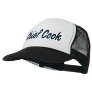 Chief Cook Embroidered Foam Mesh Cap