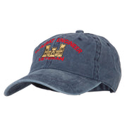 Combat Engineer Veteran Embroidered Washed Cotton Twill Cap