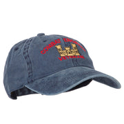 Combat Engineer Veteran Embroidered Washed Cotton Twill Cap