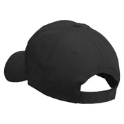 Angry Bull Head Embroidered Low Profile Organic Cotton Cap - Black OSFM