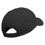 Angry Bull Head Embroidered Low Profile Organic Cotton Cap - Black OSFM