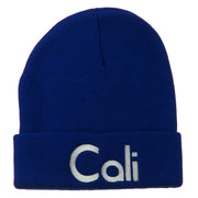 Cali Embroidered Long Beanie