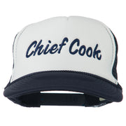 Chief Cook Embroidered Foam Mesh Cap