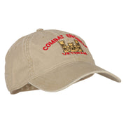 Combat Engineer Veteran Embroidered Washed Cotton Twill Cap