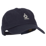 Chess Bishop Embroidered Unstructured Washed Cap