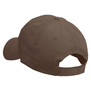 Angry Bull Head Embroidered Low Profile Organic Cotton Cap - Brown OSFM