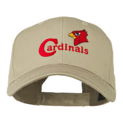 Cardinals with Bird Head Embroidered Cap