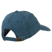 California with Bear Embroidered Washed Cap