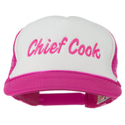 Chief Cook Embroidered Foam Mesh Cap