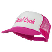 Chief Cook Embroidered Foam Mesh Cap