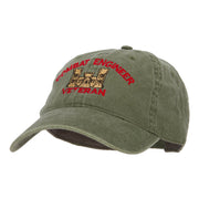 Combat Engineer Veteran Embroidered Washed Cotton Twill Cap