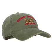 Combat Engineer Veteran Embroidered Washed Cotton Twill Cap