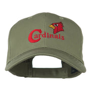 Cardinals with Bird Head Embroidered Cap