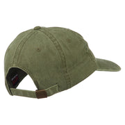 California with Bear Embroidered Washed Cap