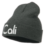 Cali Embroidered Long Beanie