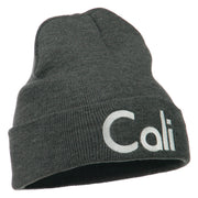 Cali Embroidered Long Beanie